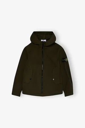 Stone Island Brand-Badge Cotton Parka Jacket 14 Years 14 Years