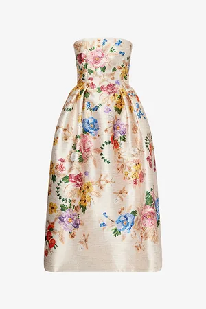 Mary Katrantzou Womens Emile Floral-Print Woven Maxi Dress 10