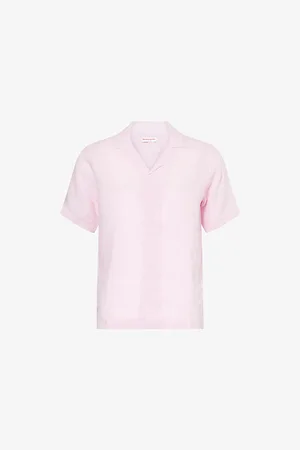 Orlebar Brown Mens Maitan II Short-Sleeve Linen Shirt Xs