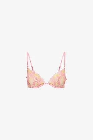 BlueBella Womens Patrice Embroidered Wired Mesh Bra 30C