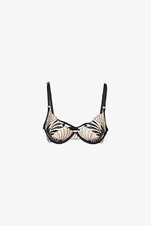 BlueBella Womens Katerine Embroidered Wired Mesh Bra 30C