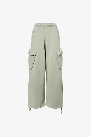 Represent Womens Initial Cargo Straight-Leg Cotton Jogging Bottoms Xs