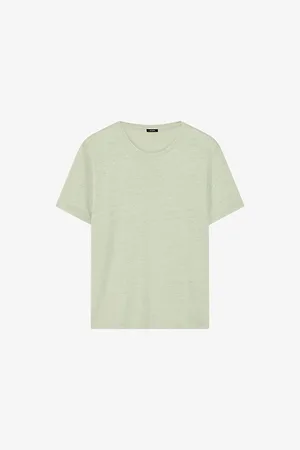 Joseph Womens Short-Sleeve Linen Jersey T-Shirt L