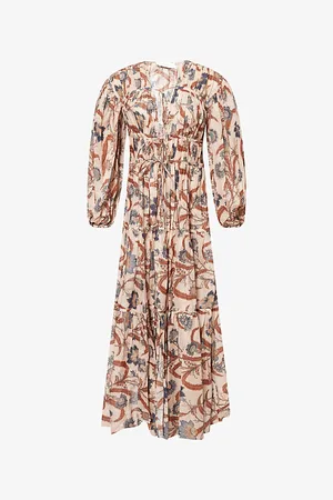 ZIMMERMANN Womens Ascension Floral-Print Cotton Maxi Dress Xxs