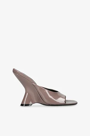 DRIES VAN NOTEN Womens Bulle Leather Heeled Mules Eur 38/5 Uk Women