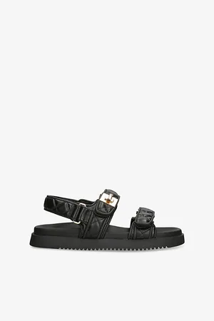 Steve Madden Womens Mona-Q Leather Flat Sandals Eur 36 / 3 Uk Women