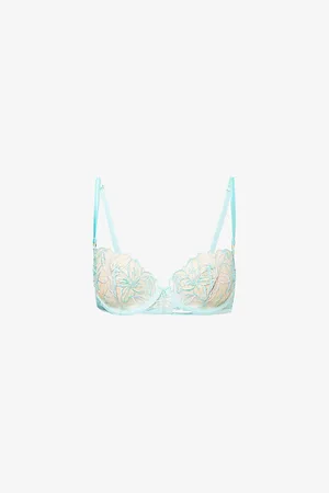 BlueBella Womens Lilly Floral-Embroidered Underwired Lace Bra 30C