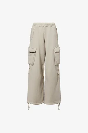 Represent Womens Initial Cargo Straight-Leg Cotton Jogging Bottoms Xs