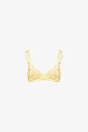 BlueBella Womens Gabriella Floral-Embroidered Underwired Lace Bra 30C