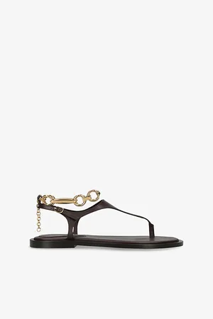 ZIMMERMANN Womens Wild Leather Sandals Eur 37 / 4 Uk Women