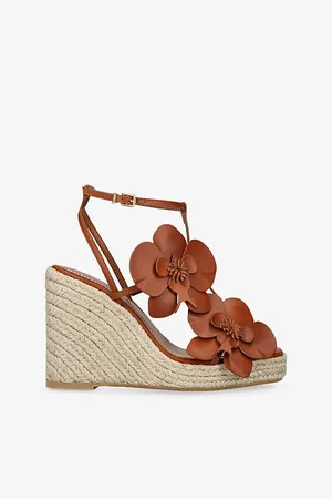 ZIMMERMANN Womens Orchid Leather Espadrille Wedges Eur 36 / 3 Uk Women