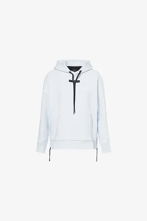 On Running Womens Logo-Print Zip-Slit Jersey Hoody Xs