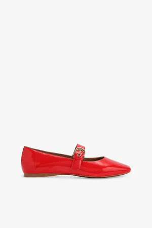 Kurt Geiger Womens Nico Faux-Leather Mary Jane Flats Eur 36 / 3 Uk Women