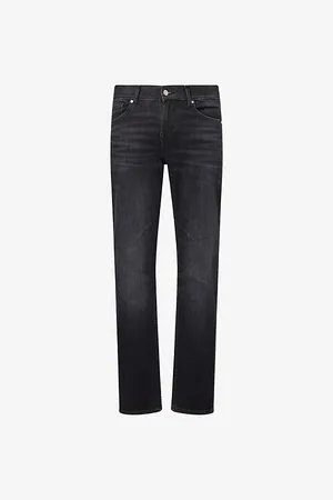7 for all Mankind Mens Slimmy Tapered-Leg Stretch-Denim Jeans 30