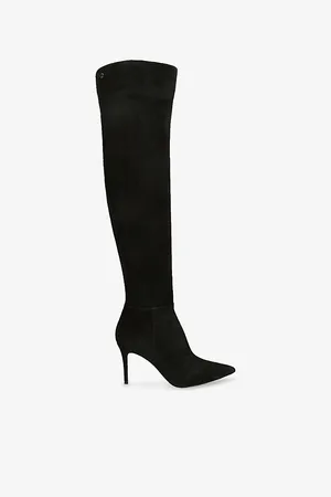 Gianvito Rossi Womens Jules Camoscio 45 Suede Thigh-High Boots Eur 39 / 6 Uk Women