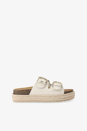 Kurt Geiger Womens Raquel Rope-Sole Faux-Leather Sandals Eur 36 / 3 Uk Women