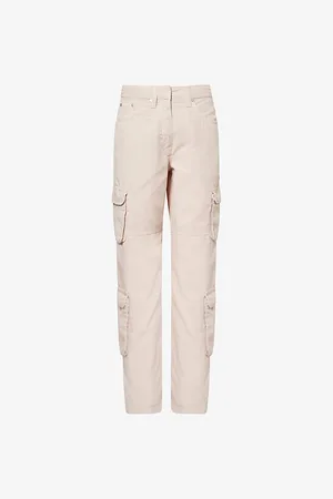 Represent Womens Spoiler Cargo Wide-Leg Woven Trousers 6