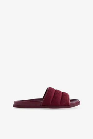 Gucci Mens Monogram Canvas Slides Eur 40 / 6 Uk Men