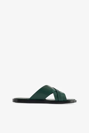 Gucci Mens Interlocking G Leather Sliders Eur 40 / 6 Uk Men