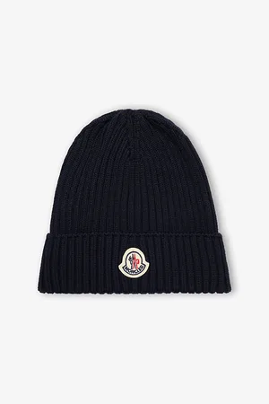 Moncler Brand-Patch Ribbed Wool Beanie 4-10 Years S