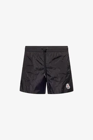 Moncler Mens Logo-Patch Relaxed-Fit Swim Shorts M