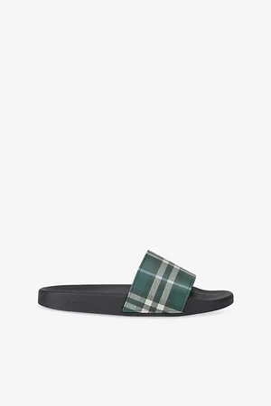 Burberry Mens Furley Check Rubber Sliders 5