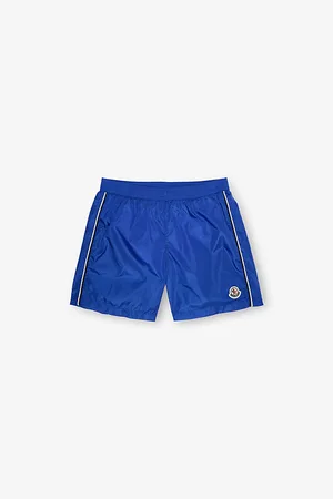 Moncler Tricolour-Trim Logo-Embroidered Swim Trunks 4-14 Years 4 Years