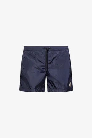 Moncler Mens Logo-Patch Relaxed-Fit Swim Shorts S