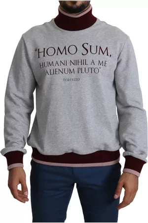 Dolce & Gabbana Men Turtleneck Sweaters - Homo Sum Turtleneck Pullover Sweater - IT50 | L