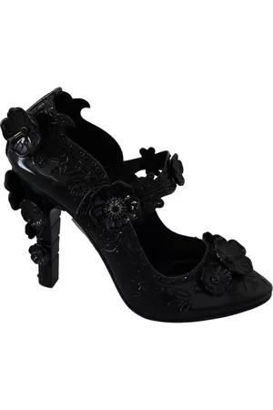 Dolce & Gabbana Floral Crystal CINDERELLA Heels Shoes - EU39/US8.5