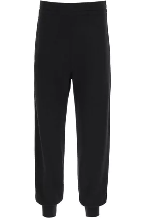 Alexander McQueen Women Sweatpants - Graffiti logo joggers - BLACK WHITE 38