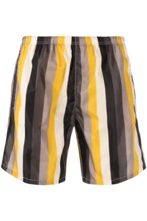 Prada Men Swim Shorts - Striped swim shorts - 50