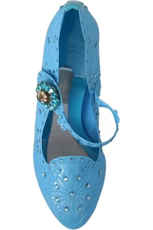 Dolce & Gabbana Floral Crystal CINDERELLA Heels Shoes - EU40/US9.5