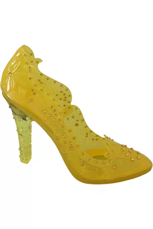 Dolce & Gabbana Women Floral shoes - Floral Crystal CINDERELLA Heels Shoes - EU39/US8.5