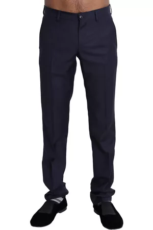Dolce & Gabbana Women Work Dresses - Navy Dress Formal Men Trouser Pants - IT44 | XS