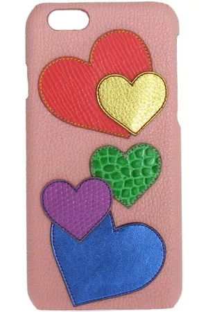 Dolce & Gabbana Phones Cases - Leather Heart Phone Cover