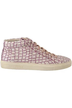 HIDE&JACK Bordeaux Leather Casual Lace Up Sneakers - EU42/US9