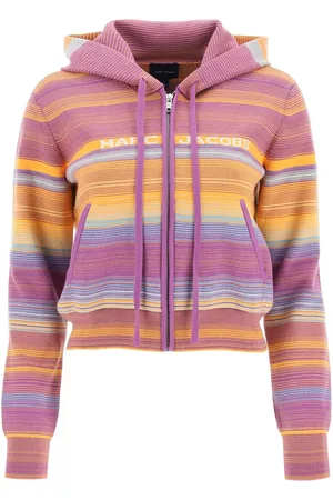 Marc Jacobs Women Zip-up Hoodies - Marc jacobs full zip hoodie - PURPLE MULTI Large