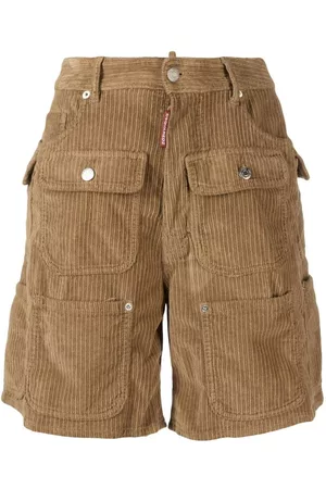 Dsquared2 Multi-pocket corduroy knee-length shorts - 42