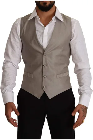 Dolce & Gabbana Wool Single Breasted Waistcoat Vest - IT48 | M