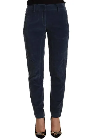 PESERICO SIGN Mid Waist Cotton Stretch Tapered Pants - IT40|S
