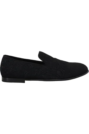 Dolce & Gabbana Floral Jacquard Slippers Loafers Shoes - EU39/US6