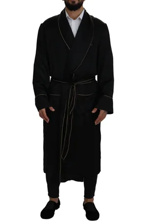 Dolce & Gabbana 100% Silk Robe Coat Wrap Jacket - IT50 | L