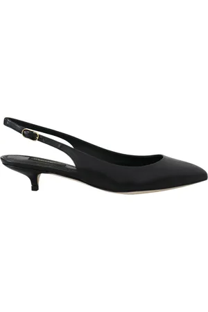 Dolce & Gabbana Leather Slingbacks Heels Pumps Shoes - EU35.5/US5