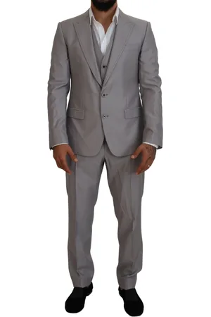 Dolce & Gabbana Wool Silk 3 Piece Slim Fit Suit - IT52 | L