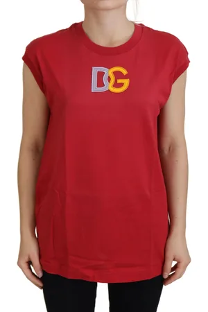 Dolce & Gabbana Cotton DG Logo Tank Top T-shirt - IT36 | XS