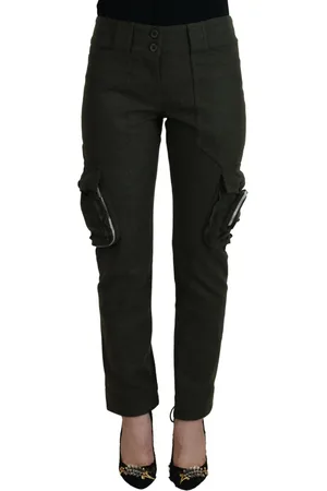 ERMANNO SCERVINO Lace Up Leg Women Tapered Pants - IT40|S