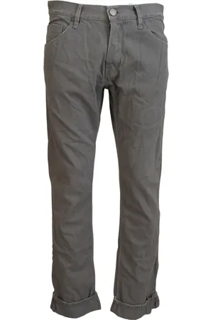 ACHT Cotton Straight Fit Folded Hem Casual Denim Jeans - IT48 | M