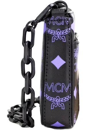 MCM Klassik Mini Sea Turtle Visetos Mixed Leather Multifunction Crossbody  Bag Green