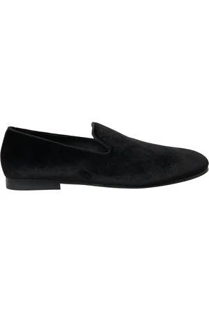 Dolce & Gabbana Velvet Loafers Formal Shoes - EU39/US6
